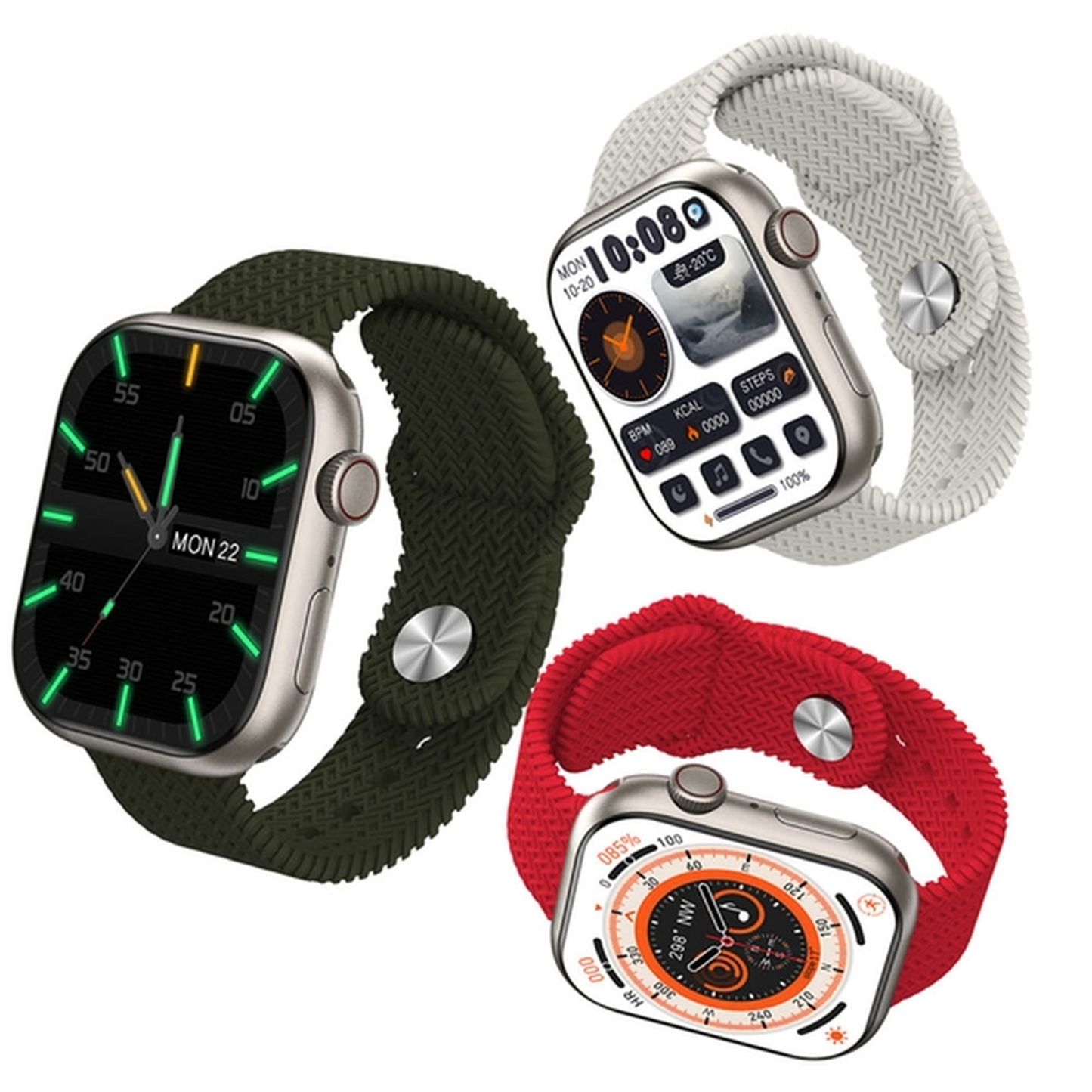 X71 - Series 11 Smartwatch - Amoled Display With 3 Straps