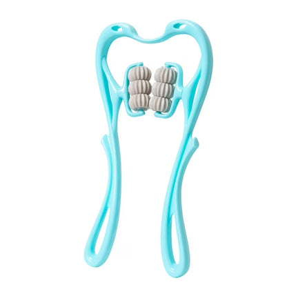 6-Wheel Cervical Neck Massager 🌿🔥| 🌀 Deep Tissue Relief | 🏡 Perfect for Home & Travel ✨