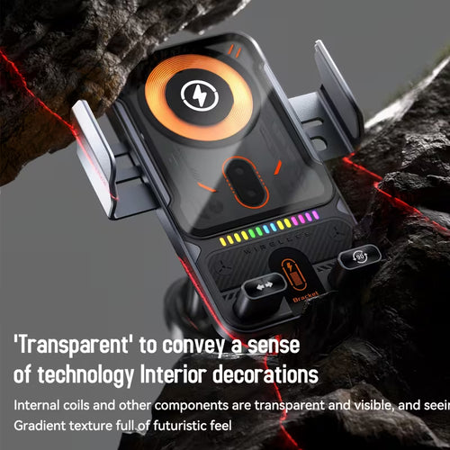 Wireless Charging Car Phone – Auto Rotating 2-in-1 Fast Charger