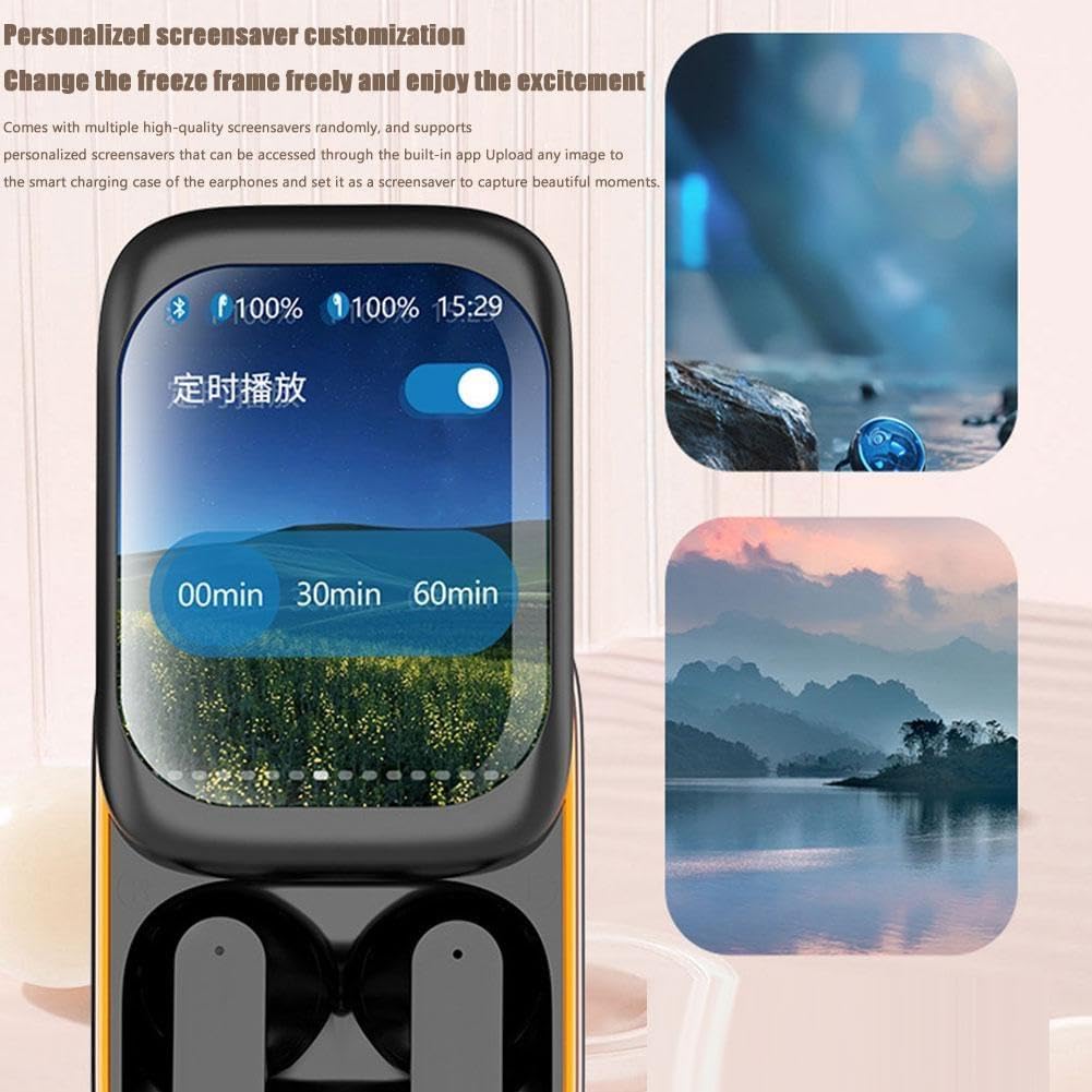 Bluetooth Earbuds – Touch Screen Slider Smart Display