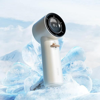 🌬️ Mini Portable Handheld Fan 🔋 3600mAh USB Rechargeable Turbo Fan with Digital Display ✨