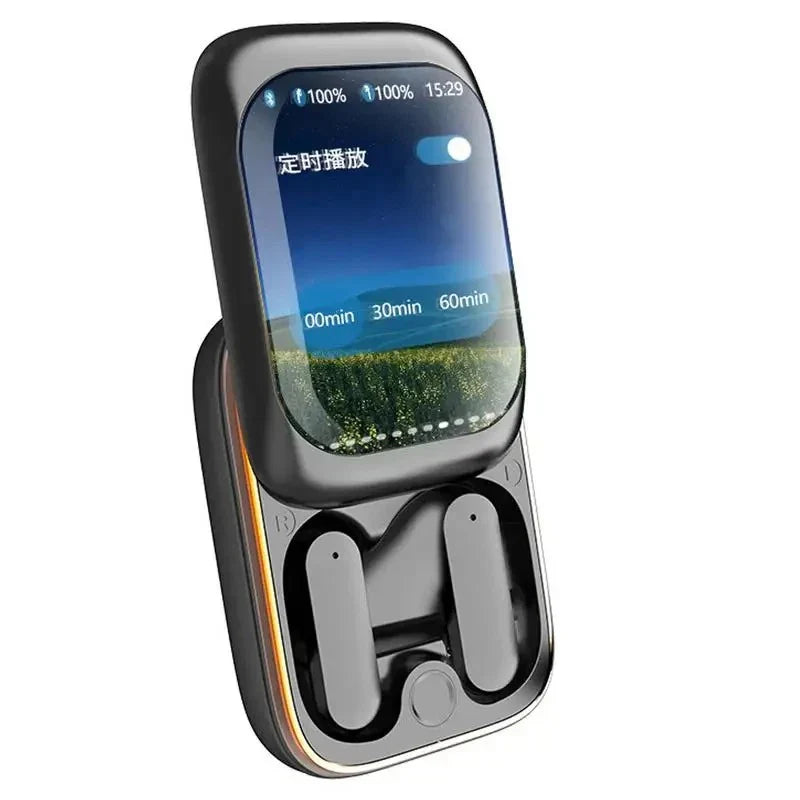 Bluetooth Earbuds – Touch Screen Slider Smart Display