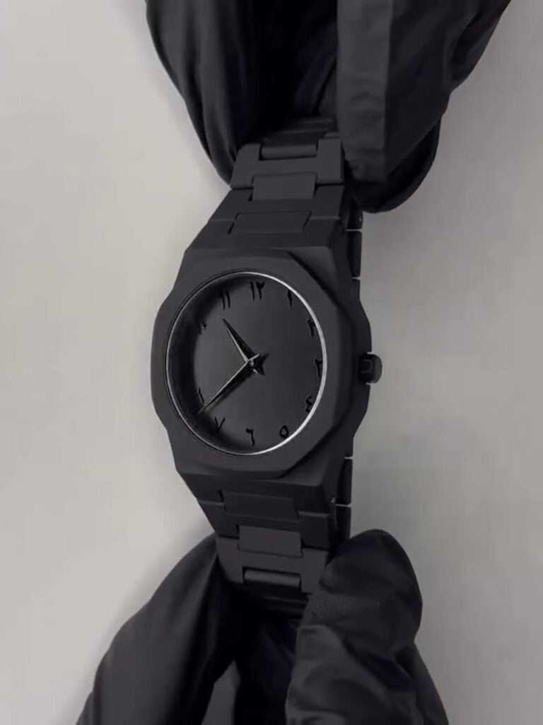 Premium Black Arabic Aura Watch