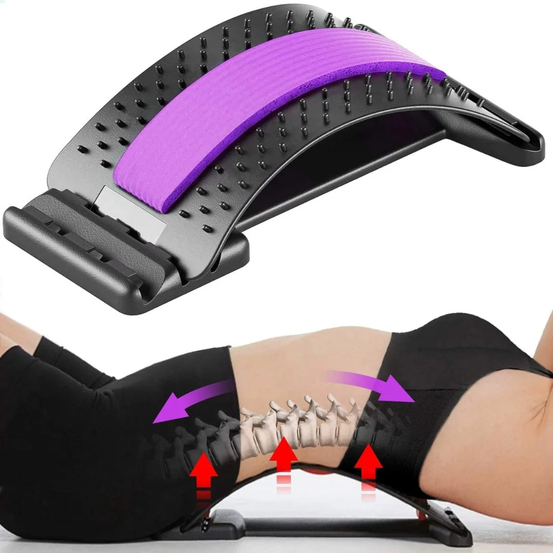 Magic Back Stretcher | Lumbar Massage Support | Spine Pain Relief | Posture Corrector