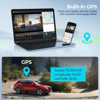1080P Dual Dash Cam – Front & Rear Car Camera with Night Vision