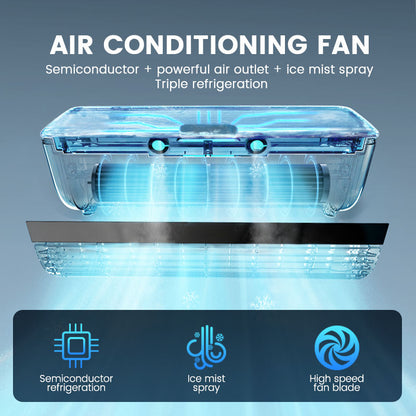 2-in-1 Portable Wall Mounted Ac and Heater