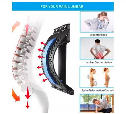 Magic Back Stretcher | Lumbar Massage Support | Spine Pain Relief | Posture Corrector