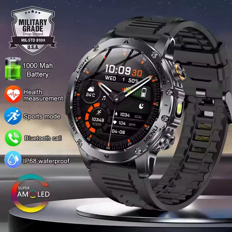 T-Rex 3 Smartwatch, IP68 Water Resistance With AMOLED Display