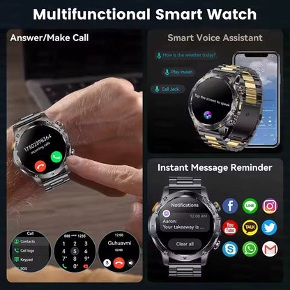 T-Rex 3 Smartwatch, IP68 Water Resistance With AMOLED Display