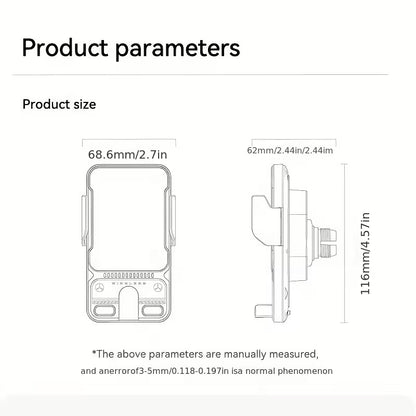 Wireless Charging Car Phone – Auto Rotating 2-in-1 Fast Charger