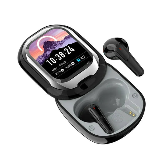 Bluetooth Earbuds – Touch Screen Slider Smart Display