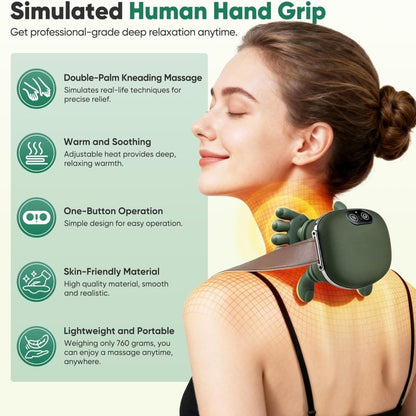 💆 Neck & Back Massager with Heat 🔥 | Wireless & Portable
