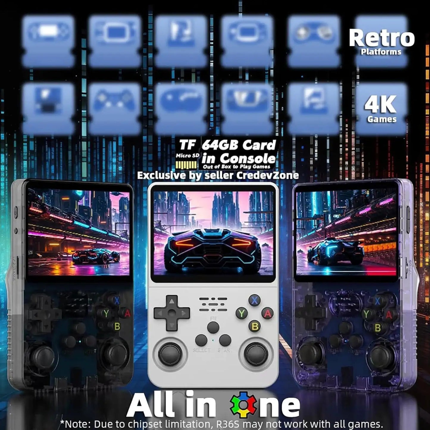 R365 Gaming Console - 10K+ Pre-Installed Games