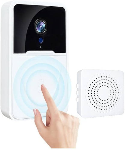 Wireless Wifi Video Doorbell HD Recording Battery Powered | 2-Way Audio App Control