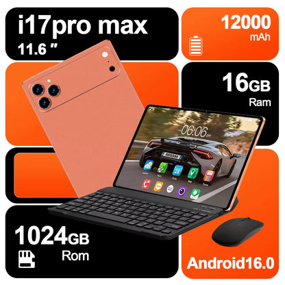 17Pro Max Tablet - 16GB Ram 1Tb Storage