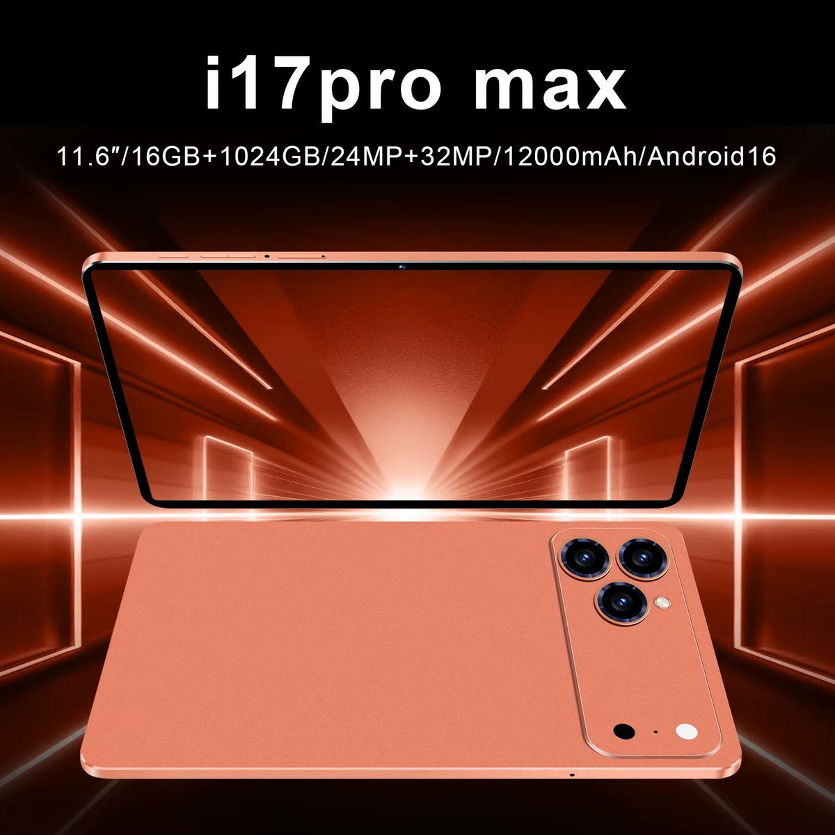 17Pro Max Tablet - 16GB Ram 1Tb Storage