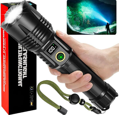 🔦 TrixHub Rechargeable High Lumens LED Flashlight & USB-C Fast Charging
