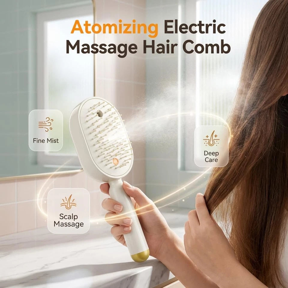Hair Straightener Brush | Straight Hairs In Seconds